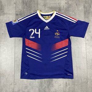 Blue France Adidas FFF Soccer Jersey